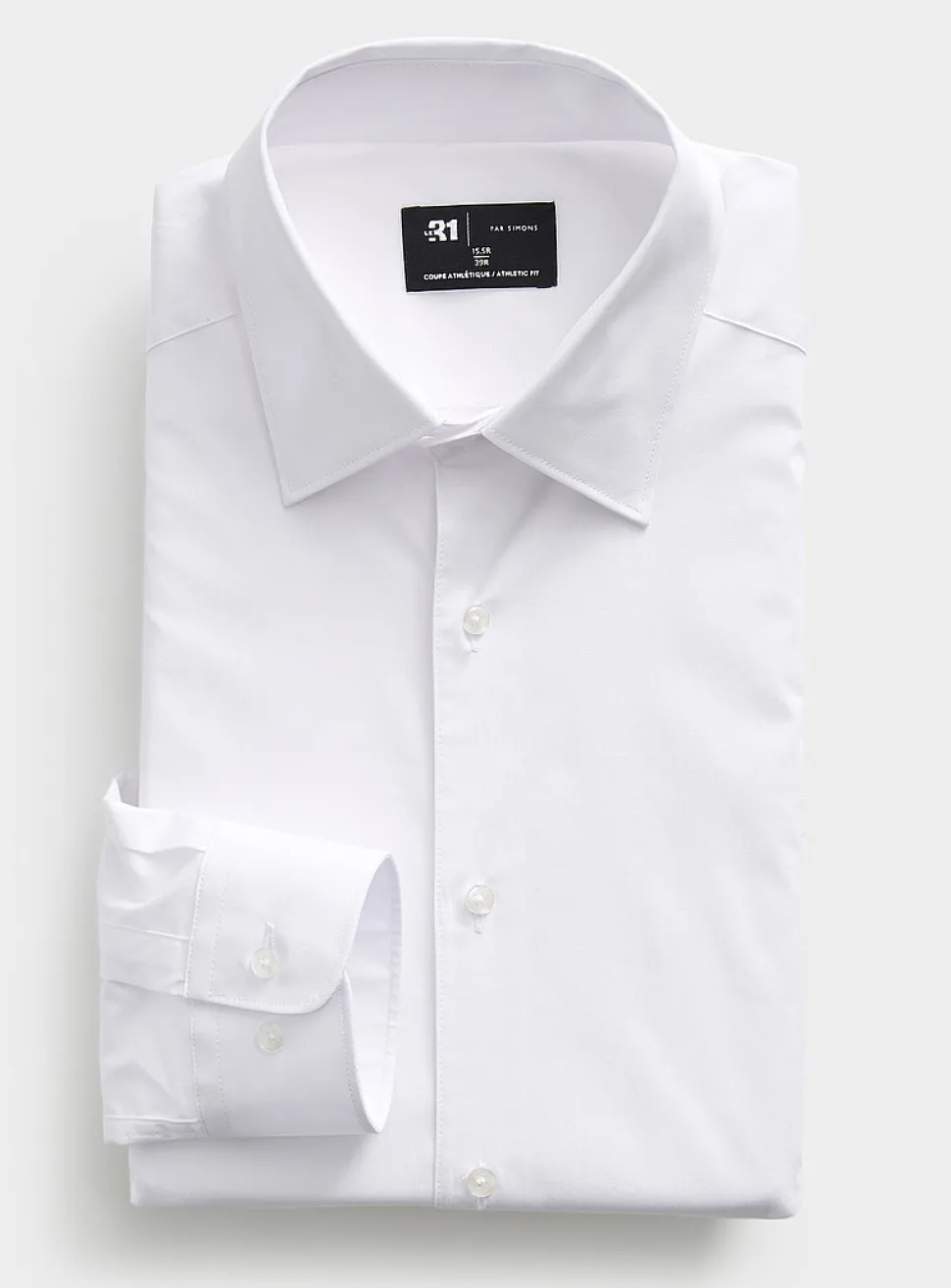 Stretch solid shirt