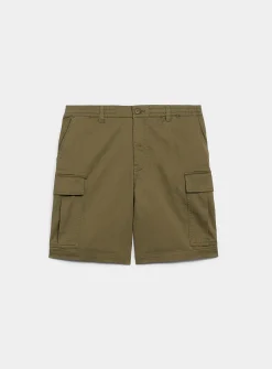 Stretch twill cargo Bermudas