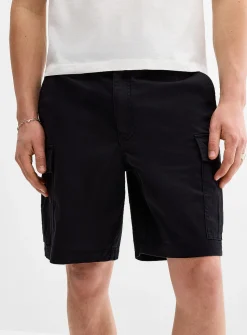 Stretch twill cargo Bermudas
