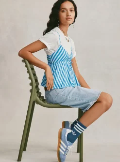Striped babydoll cami