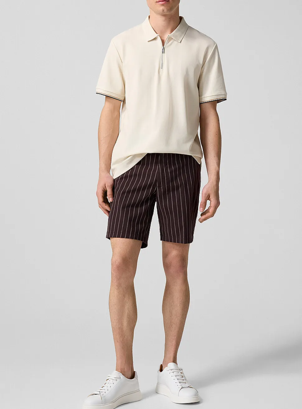 Striped brown short