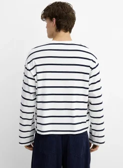 Striped graphic T-shirt