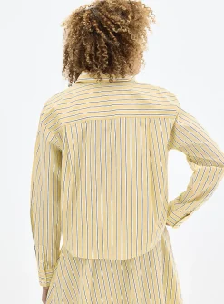 Striped lightweight poplin shirt