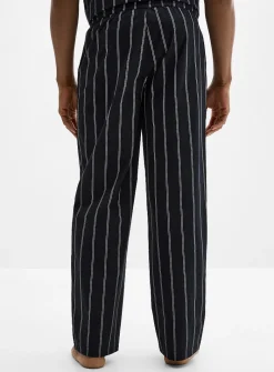 Striped poplin pyjama pant