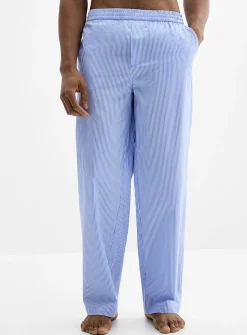 Striped poplin pyjama pant