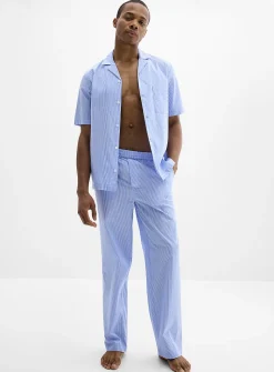 Striped poplin shirt