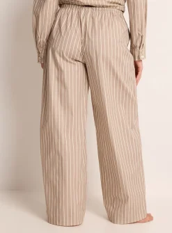Striped sand poplin pyjama pant