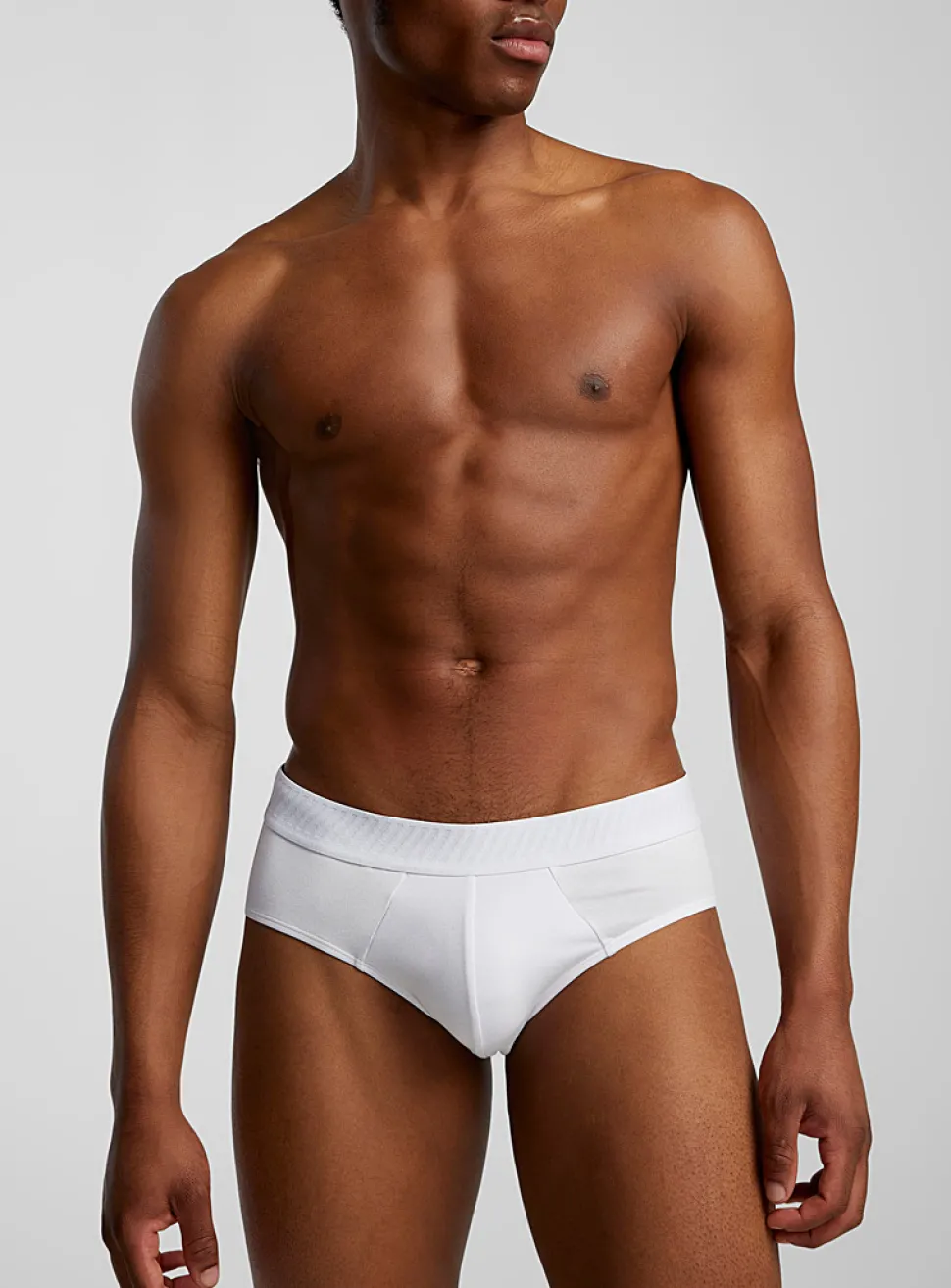Striped-band brief