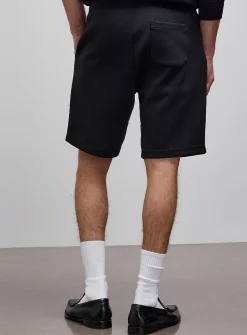 Structured jersey Bermudas
