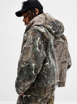 Studded camouflage jacket