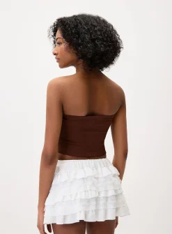 Studded triangular tube top