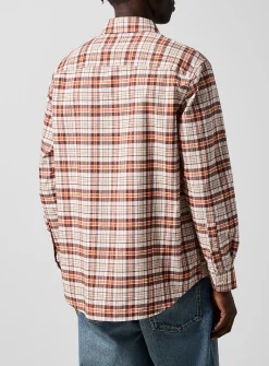 Studio brushed cotton plaid shirt