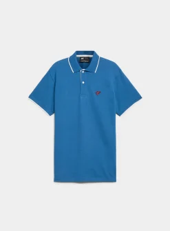 Summer embroidery piqué polo