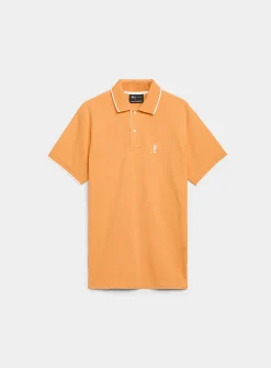 Summer embroidery piqué polo