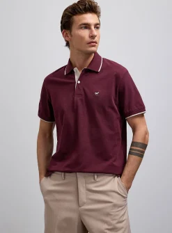 Summer embroidery piqué polo