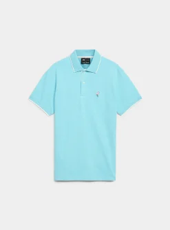 Summer embroidery piqué polo