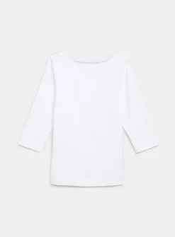SUPIMA® cotton boat-neck T-shirt