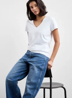 SUPIMA® cotton V-neck T-shirt