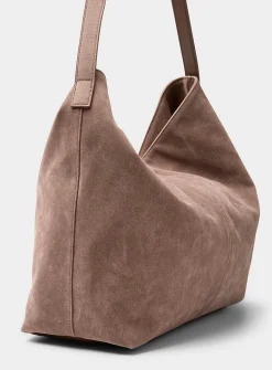 Supple square hobo bag