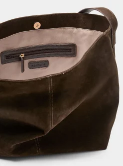 Supple square hobo bag