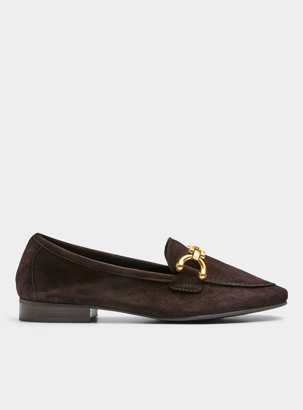 Supple suede bit loafers