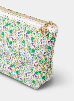 Sweet flower zipped mini pouch