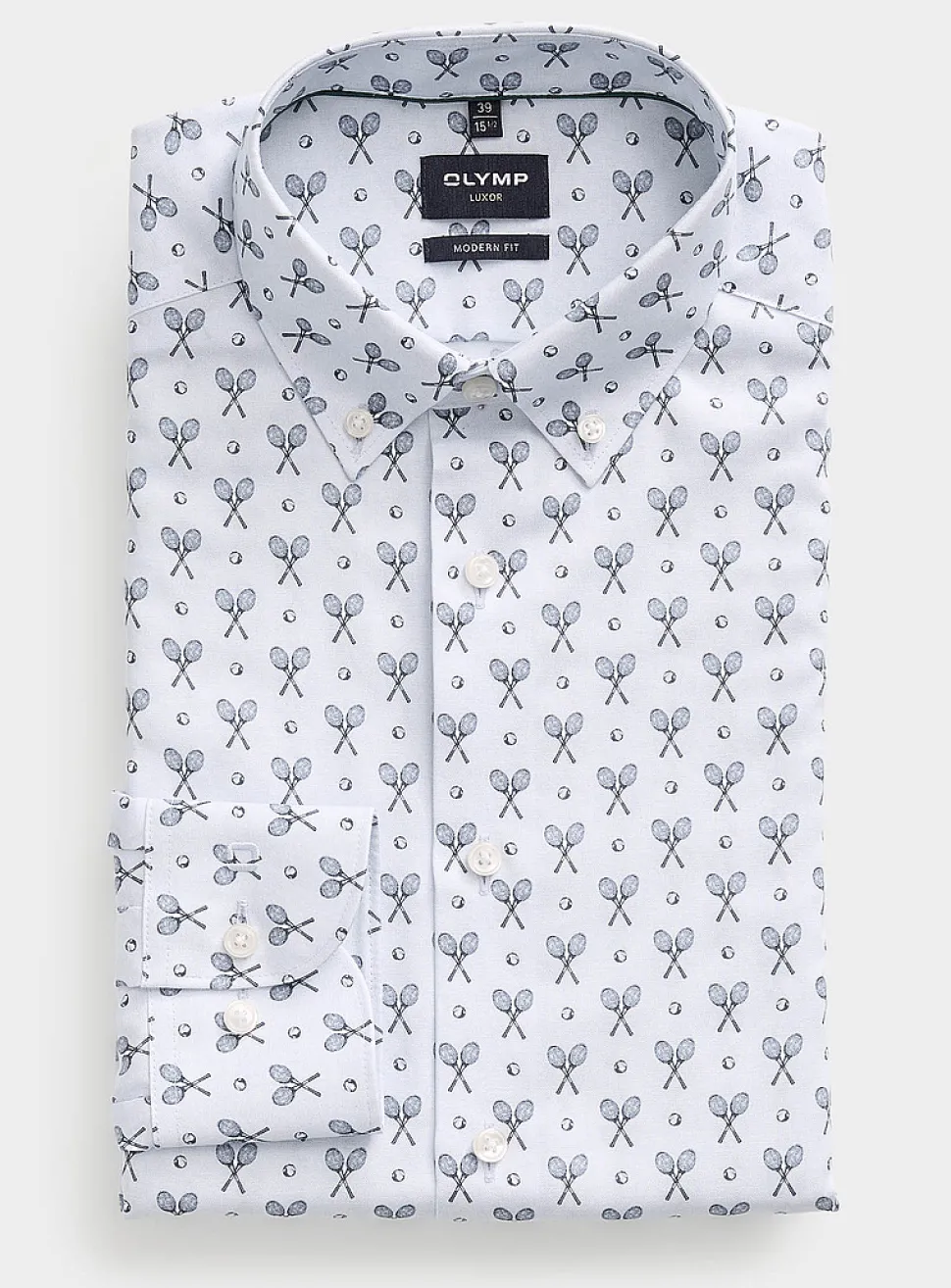 Tennis ball and racket shirt