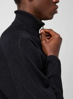 Teno ribbed zip-up cardigan