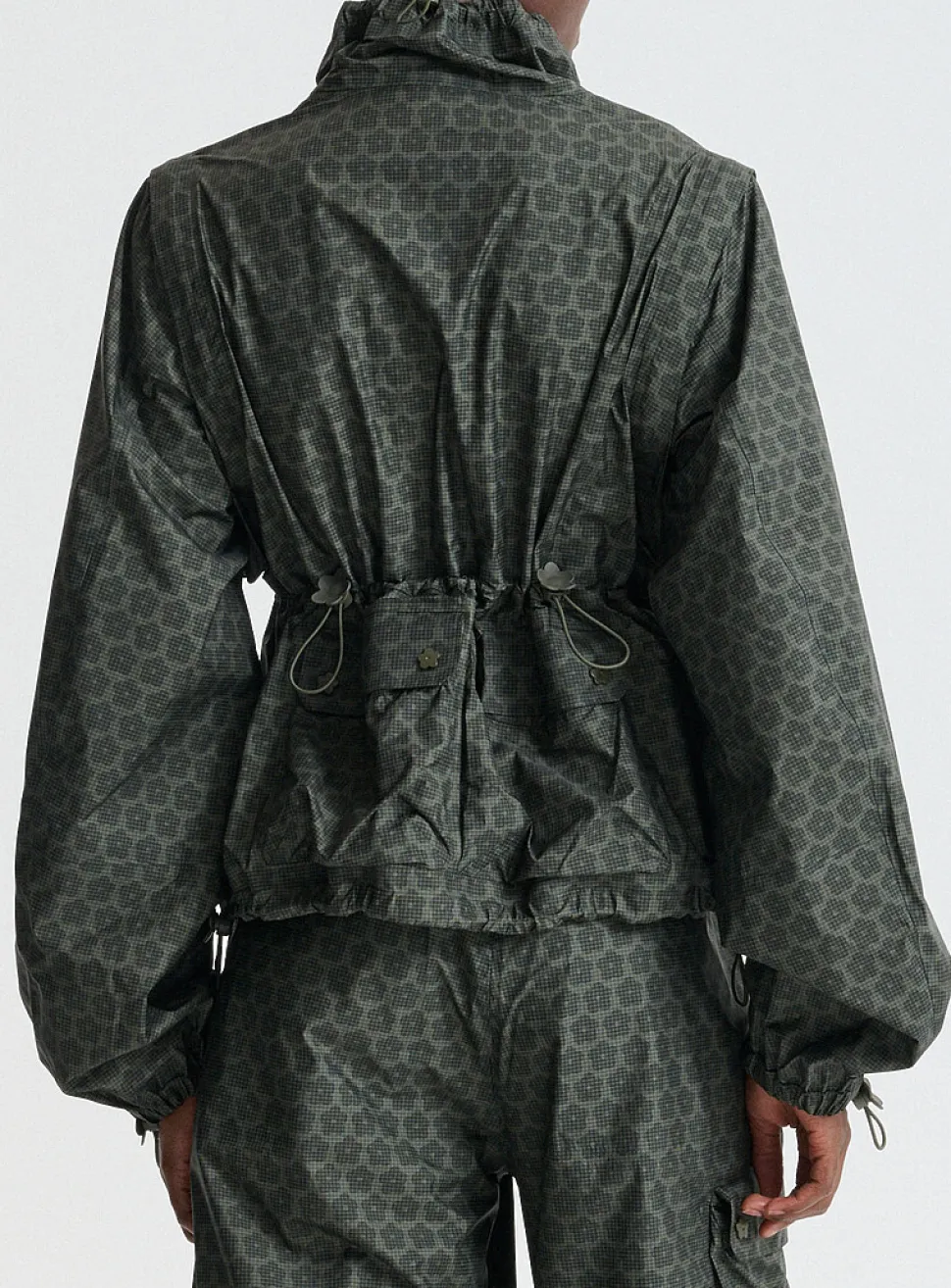 Tenzin Spectra hybrid sleeves floral parka