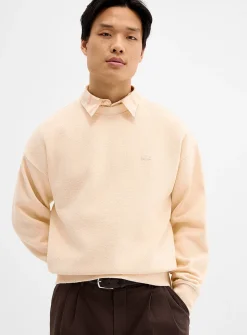 Terry-like textured sweatshirt