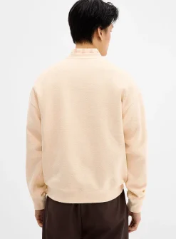 Terry-like textured sweatshirt