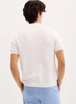 Textured knit polo