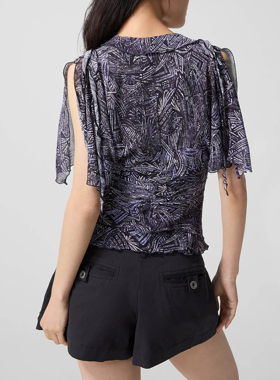 Thanais pure silk laced blouse