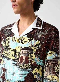 The Grotto pure silk cabana shirt