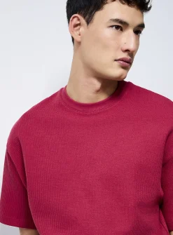 Thick textured jersey T-shirt