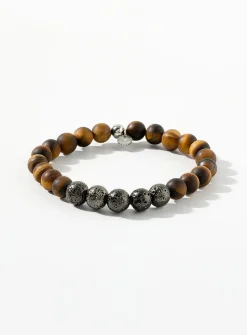 Tiger's eye beads bracelet