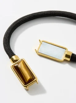 Tiger's eye cord bracelet