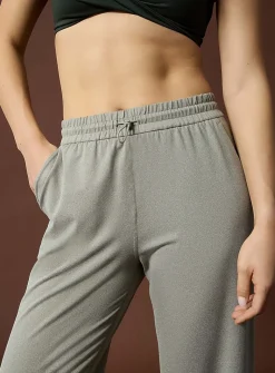 Toggle-waist ultra-soft wide-leg pant