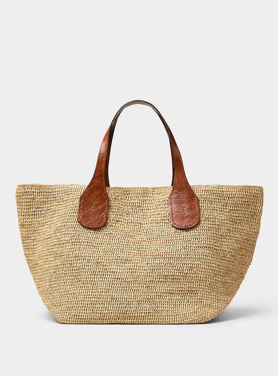 Tokyo II crocheted raffia tote bag