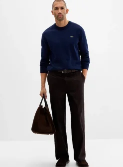 Tone-on-tone stripe pant