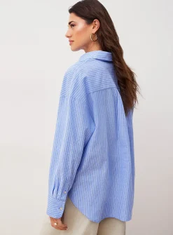 Touch of linen oversized shirt