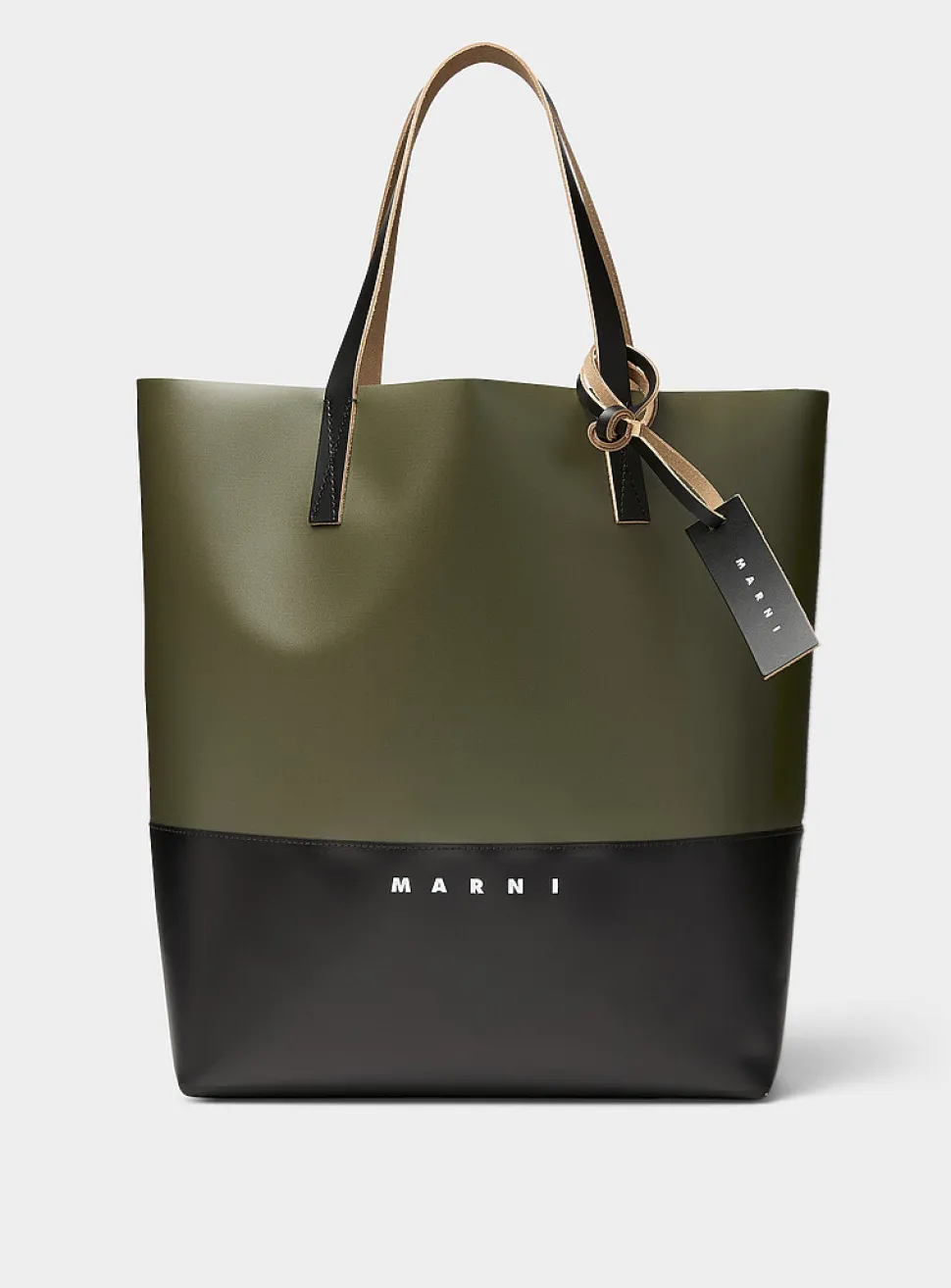 Tribeca olive green tote bag