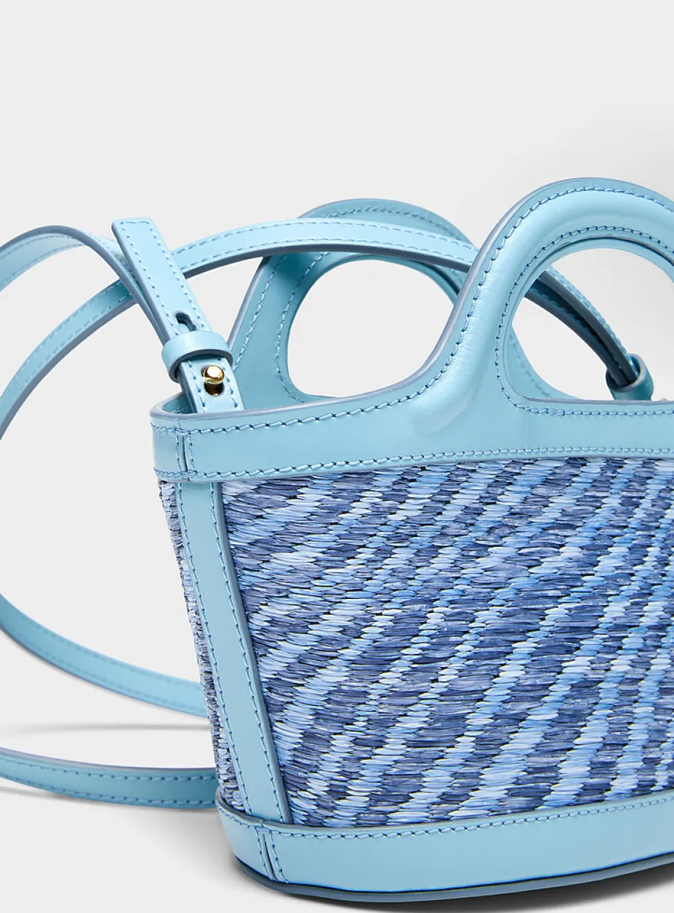 Tropicalia zebra stripes small bucket bag