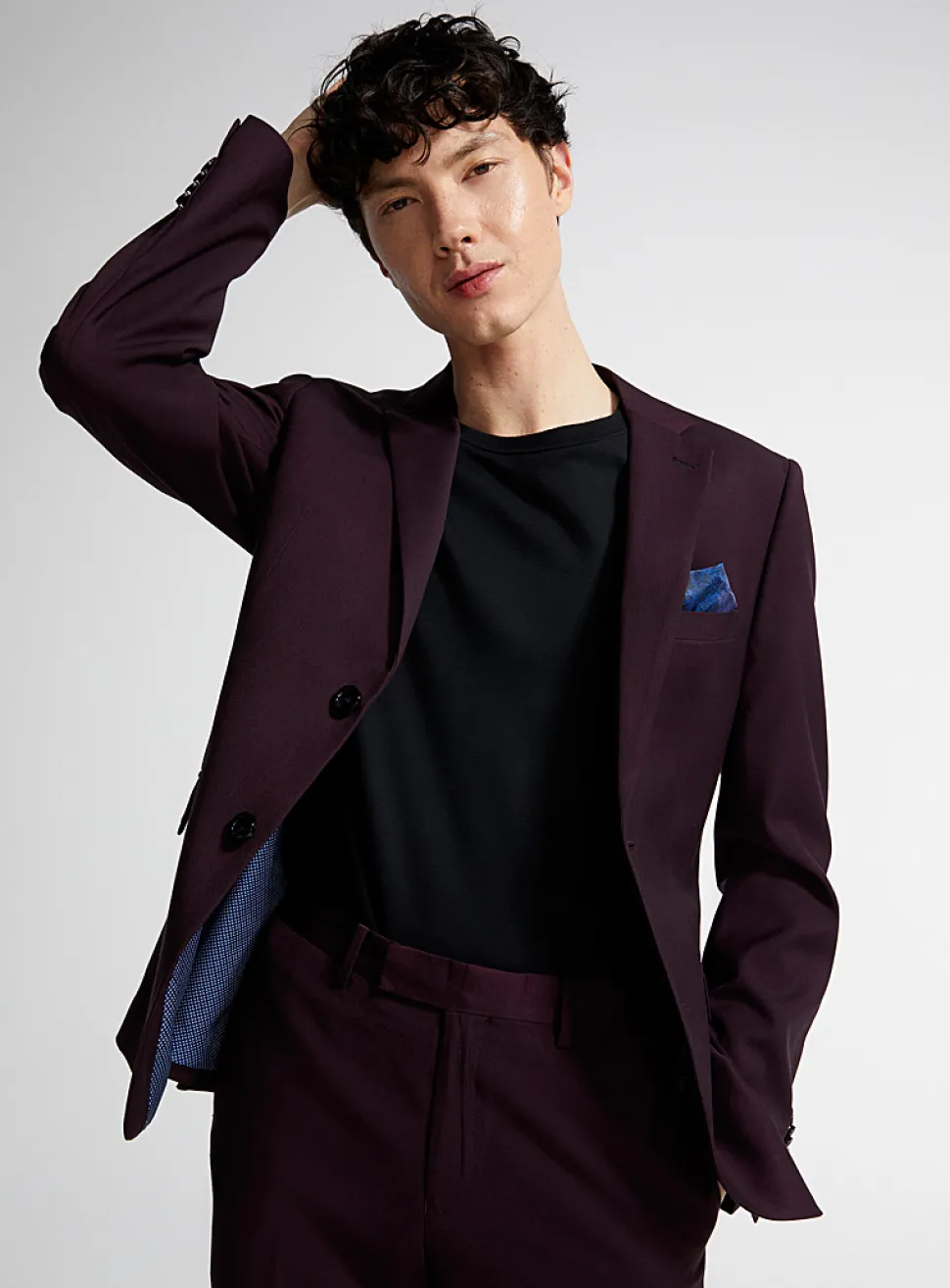 Twill minimalist suit
