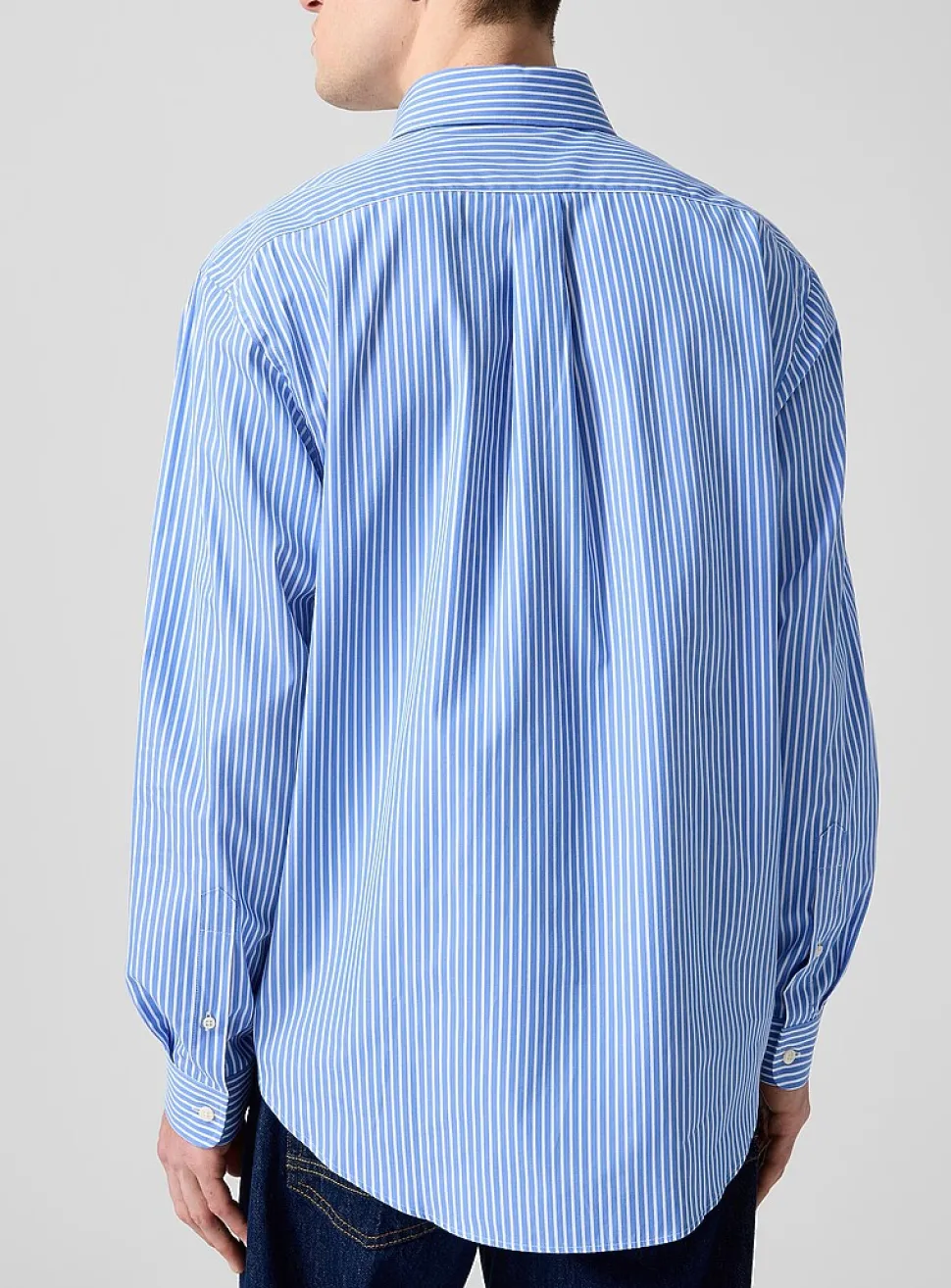 Twin-stripe poplin shirt