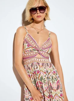 Twist detail maxi dress