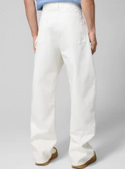 Twisted white carpenter jean