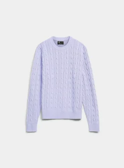 Twisted-cable sweater