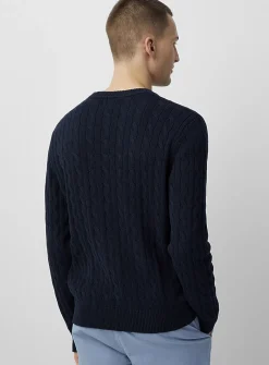 Twisted-cable sweater