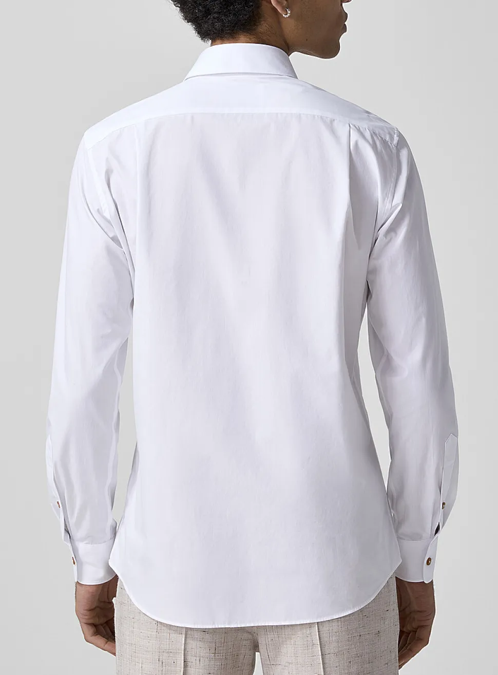 Two Button Krall embroidered orb poplin shirt